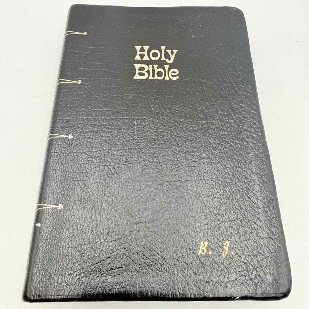 Thomas Nelson New American Bible Black Genuine Leather Catholic Family Edition
